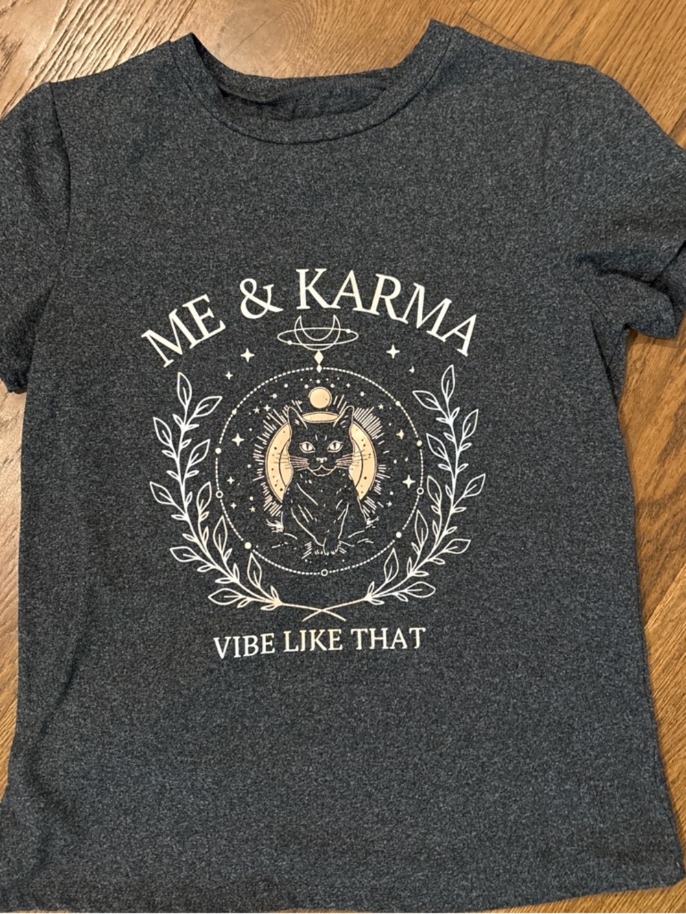 Me & Karma Graphic Tee - Dark Heather Gray Taylor Swift